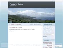Tablet Screenshot of focusedforsuccess.wordpress.com