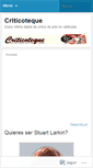 Mobile Screenshot of criticoteque.wordpress.com