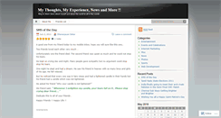 Desktop Screenshot of checkoutme.wordpress.com