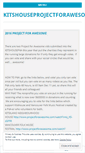 Mobile Screenshot of kitshouseprojectforawesome.wordpress.com