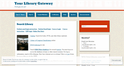 Desktop Screenshot of librarygateway.wordpress.com