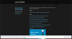 Desktop Screenshot of lyonzy.wordpress.com