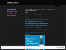 Tablet Screenshot of lyonzy.wordpress.com