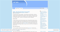 Desktop Screenshot of ibtalkcommunication.wordpress.com