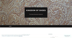 Desktop Screenshot of kingdomofshoes.wordpress.com