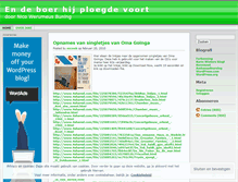 Tablet Screenshot of nicowb.wordpress.com