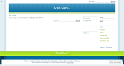 Desktop Screenshot of legaleagles.wordpress.com