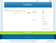 Tablet Screenshot of legaleagles.wordpress.com