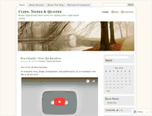 Tablet Screenshot of clipsnotesquotes.wordpress.com