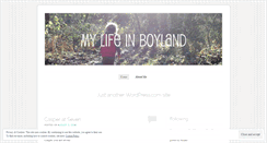 Desktop Screenshot of mylifeinboyland.wordpress.com