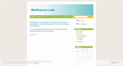 Desktop Screenshot of medexpresslabs.wordpress.com