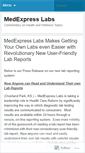 Mobile Screenshot of medexpresslabs.wordpress.com