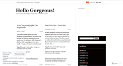 Desktop Screenshot of hellogorgeousbeautysalon.wordpress.com