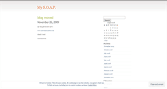 Desktop Screenshot of mysoap.wordpress.com