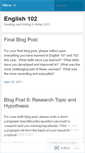 Mobile Screenshot of eng102wi2011.wordpress.com