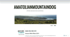 Desktop Screenshot of amatolianmountaindog.wordpress.com