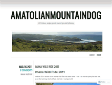 Tablet Screenshot of amatolianmountaindog.wordpress.com