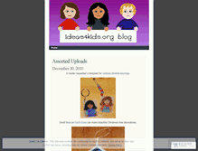 Tablet Screenshot of ideas4kids.wordpress.com