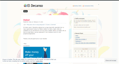 Desktop Screenshot of eldescanso.wordpress.com