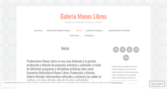 Desktop Screenshot of galeriamanoslibres.wordpress.com