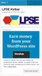 Mobile Screenshot of lpsekalbar.wordpress.com