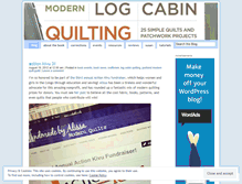 Tablet Screenshot of modernlogcabinquilting.wordpress.com