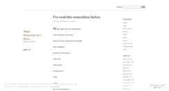 Desktop Screenshot of fewhitehead.wordpress.com