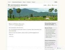 Tablet Screenshot of myknowledgesharing.wordpress.com