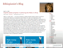 Tablet Screenshot of ethiopianist.wordpress.com