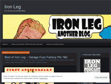 Tablet Screenshot of ironleg.wordpress.com