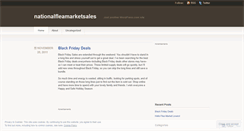 Desktop Screenshot of nationalfleamarketsales.wordpress.com