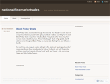 Tablet Screenshot of nationalfleamarketsales.wordpress.com