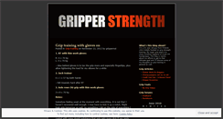 Desktop Screenshot of gripperstrength.wordpress.com