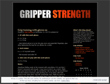 Tablet Screenshot of gripperstrength.wordpress.com