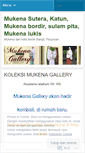 Mobile Screenshot of mukenagallery.wordpress.com