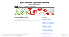 Desktop Screenshot of epicurewines.wordpress.com