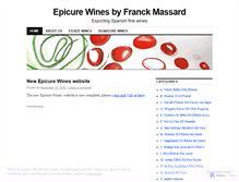 Tablet Screenshot of epicurewines.wordpress.com