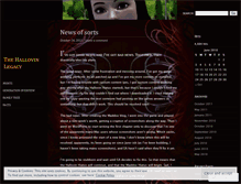 Tablet Screenshot of hallovinlegacy.wordpress.com