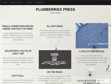 Tablet Screenshot of plumberriespress.wordpress.com