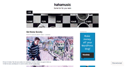 Desktop Screenshot of hahamusic.wordpress.com