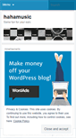 Mobile Screenshot of hahamusic.wordpress.com