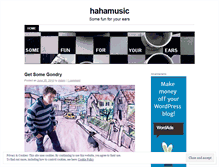 Tablet Screenshot of hahamusic.wordpress.com