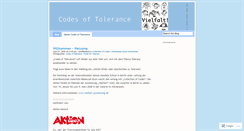 Desktop Screenshot of codesoftolerance.wordpress.com