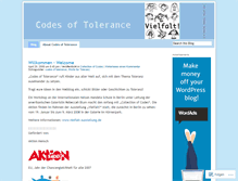 Tablet Screenshot of codesoftolerance.wordpress.com