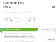 Tablet Screenshot of dwiematkiprzykawie.wordpress.com