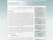 Tablet Screenshot of ediceltjournal.wordpress.com