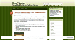 Desktop Screenshot of megavitamins.wordpress.com