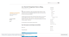 Desktop Screenshot of georgealexander.wordpress.com