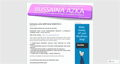 Desktop Screenshot of bussainaazka.wordpress.com