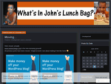 Tablet Screenshot of johnslunchbag.wordpress.com